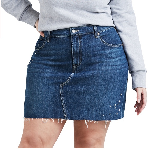 Levi's Dresses & Skirts - Plus Size Levi's® Distressed Denim jeans Skirt